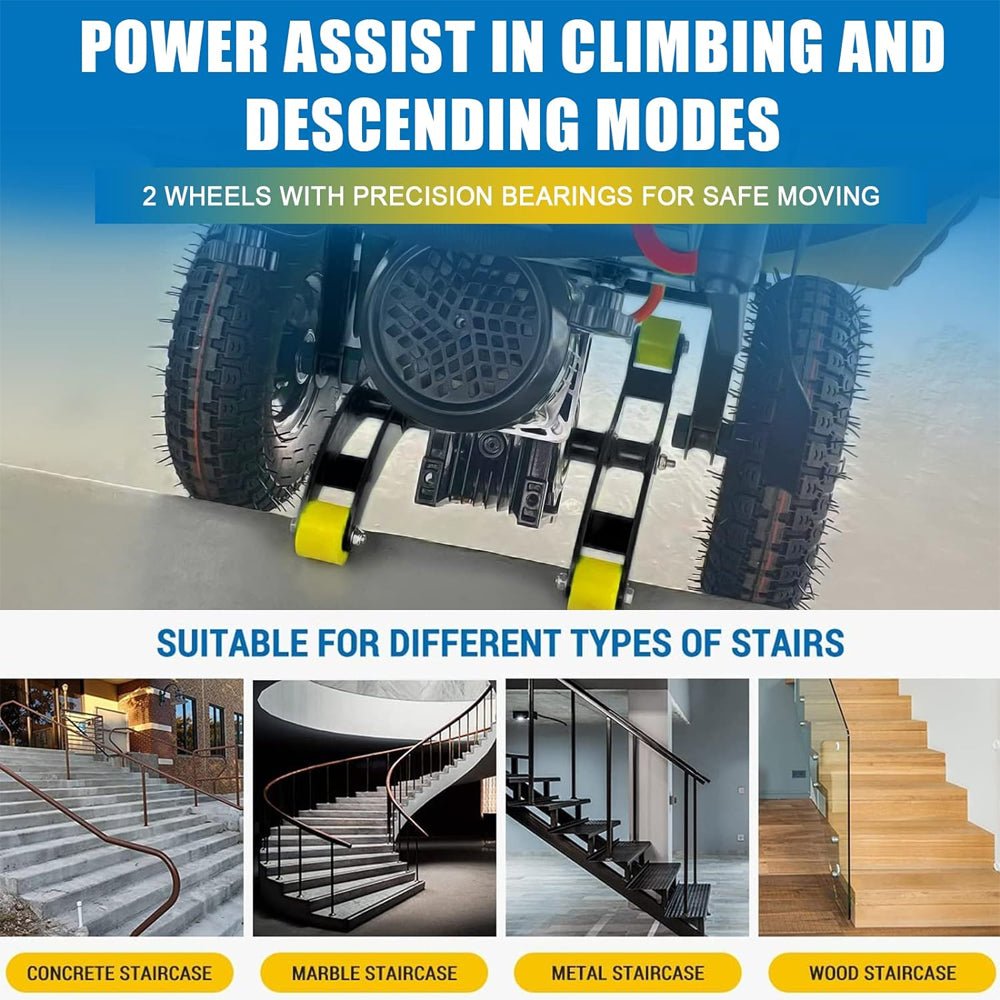 Heavy-Duty 880Lbs Electric Motorized Stair Climbing Hand Truck