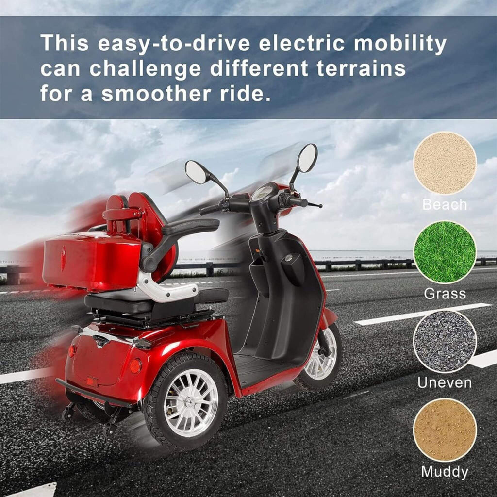 [SAK96314] Zvg 800W 4-Wheel Mobility Scooter