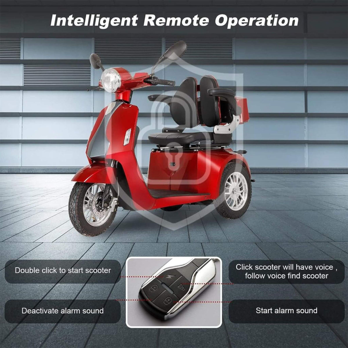 [SAK96314] Zvg 800W 4-Wheel Mobility Scooter