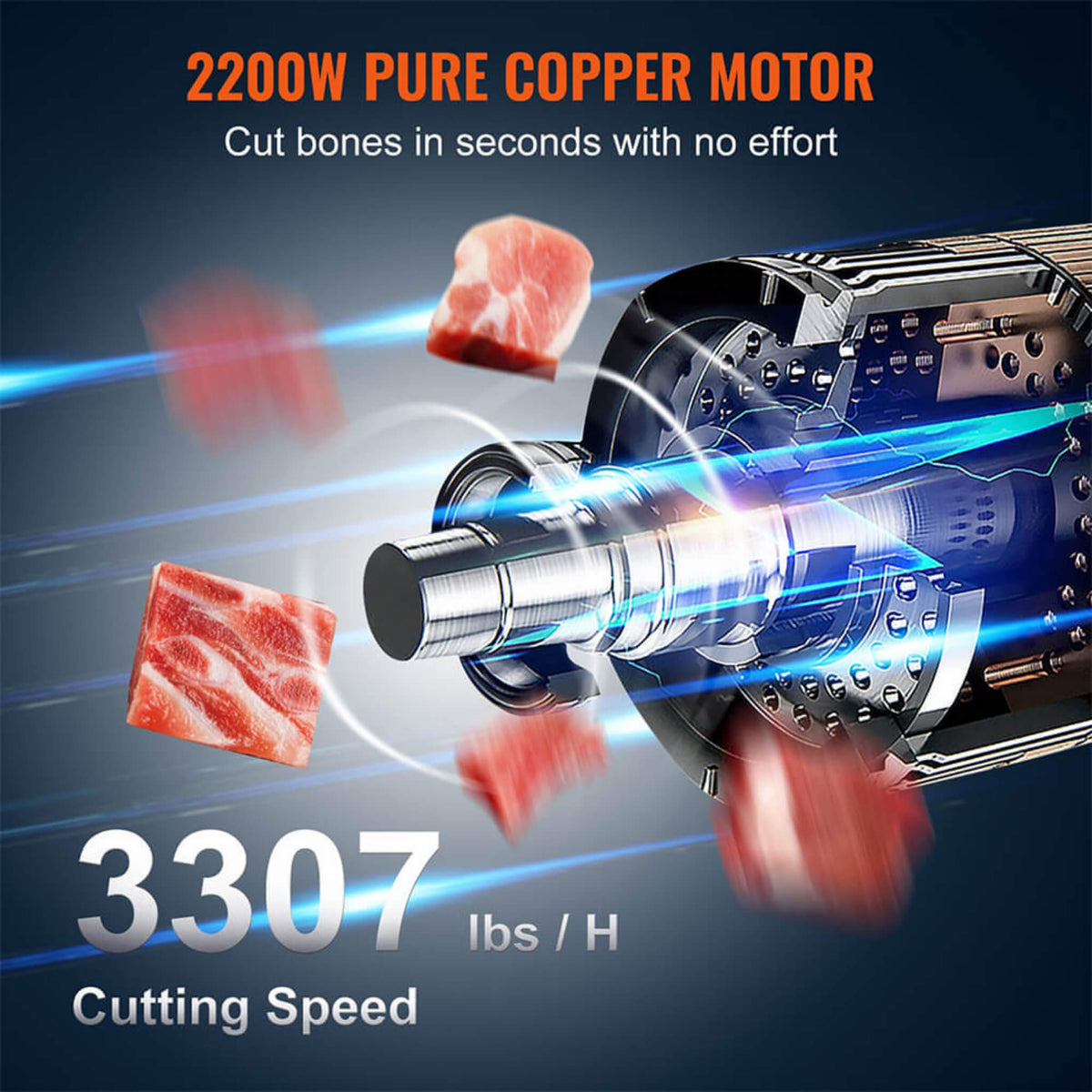 2200W Commercial Electric Meat Bone Saw