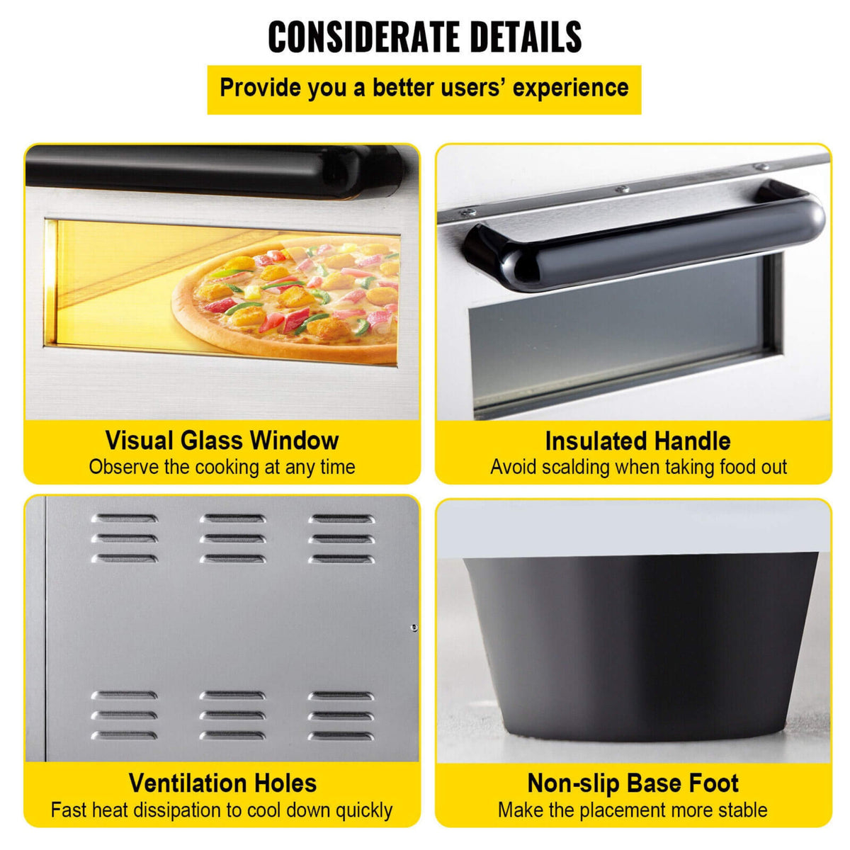 Heavy-Duty Electric 2000W Indoor Commercial Countertop Double
