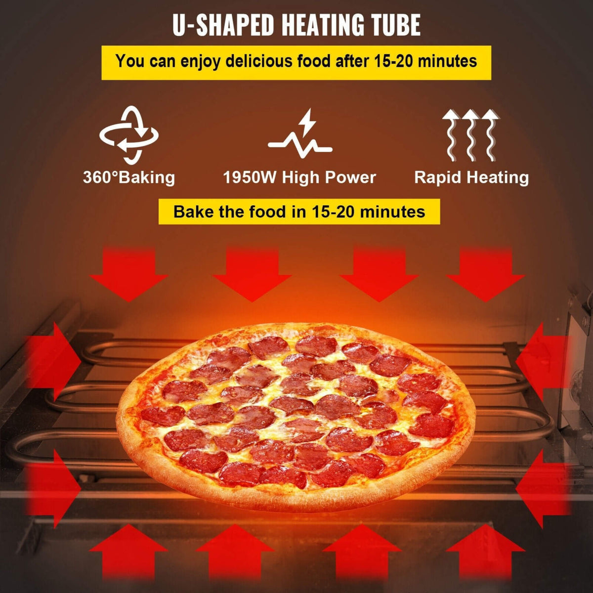 Heavy-Duty Electric 2000W Indoor Commercial Countertop Double