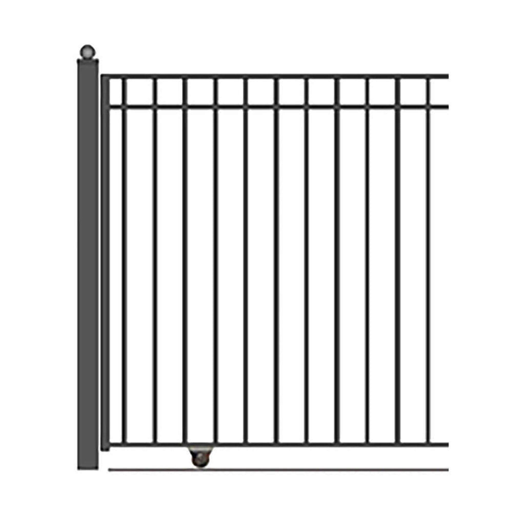 [12-30Ft] Heavy-Duty Madrid-Style Premium Steel Sliding Driveway
