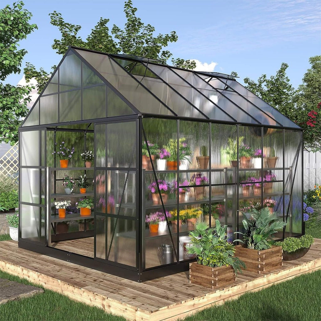 [10X12FT] Polycarbonate Greenhouse 12FT