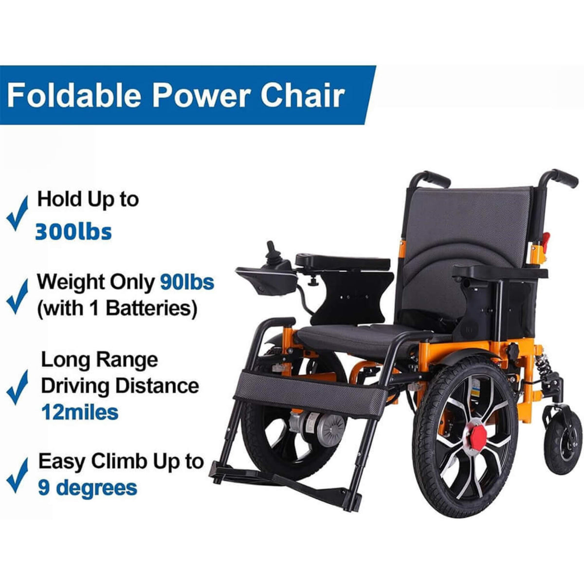 [SAK63147] 300LBS Ultralight Wheelchair