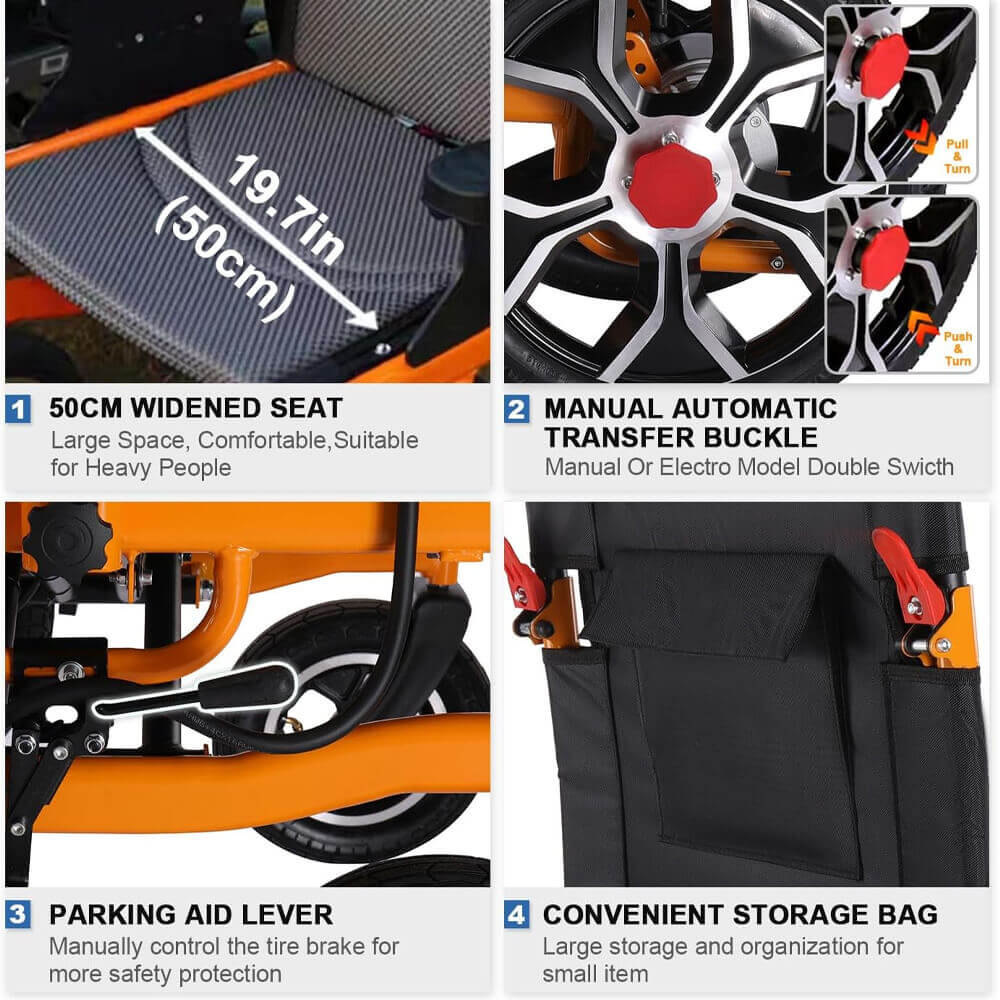 [SAK63147] 300LBS Ultralight Wheelchair