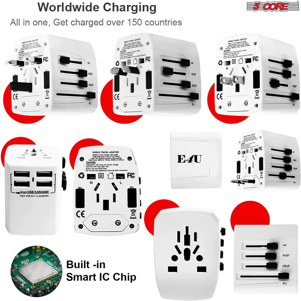 Universal Travel Adapter International Power Adapters 3