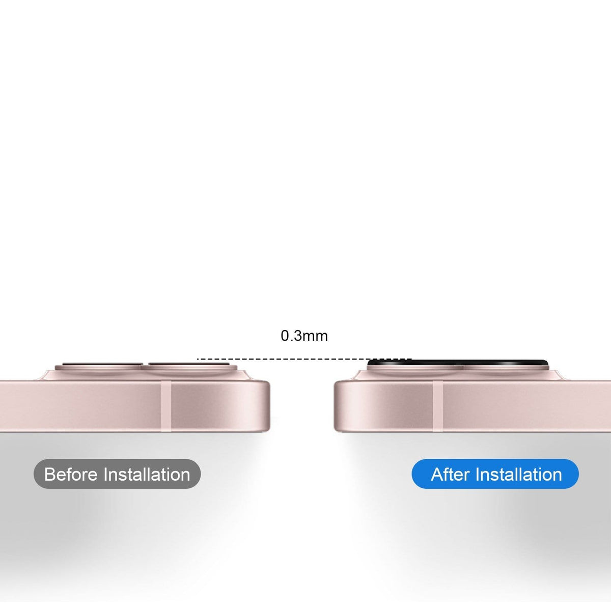 ZeroDamage iPhone 13 Mini Camera Lens Protector - 2 Pack