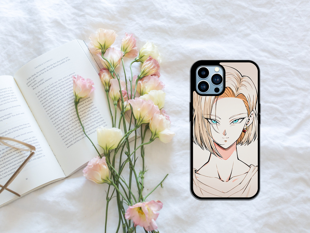Blonde Cyber Warrior Anime Phone Case