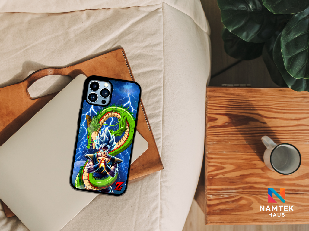 Cosmic Warrior & Emerald Dragon Phone Case