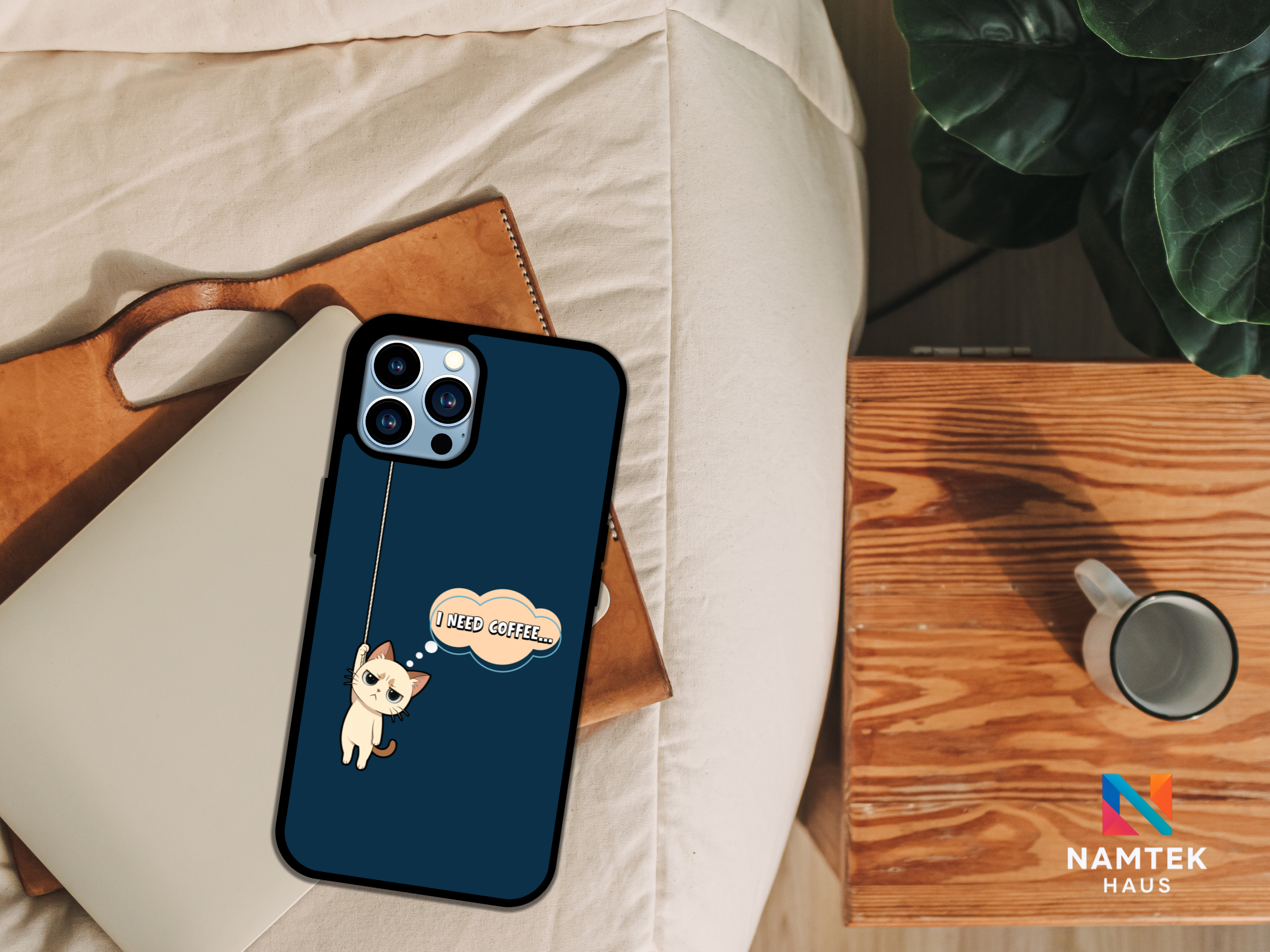 Grumpy Cat "I Need Coffee" Phone Case