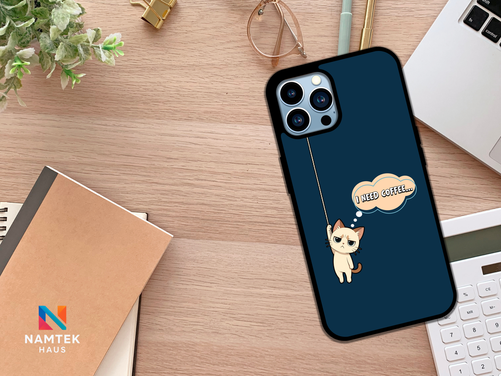 Grumpy Cat "I Need Coffee" Phone Case