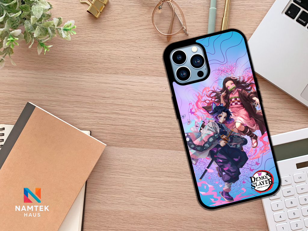 Tsuyuri & Nezuko Insipired Phone Case
