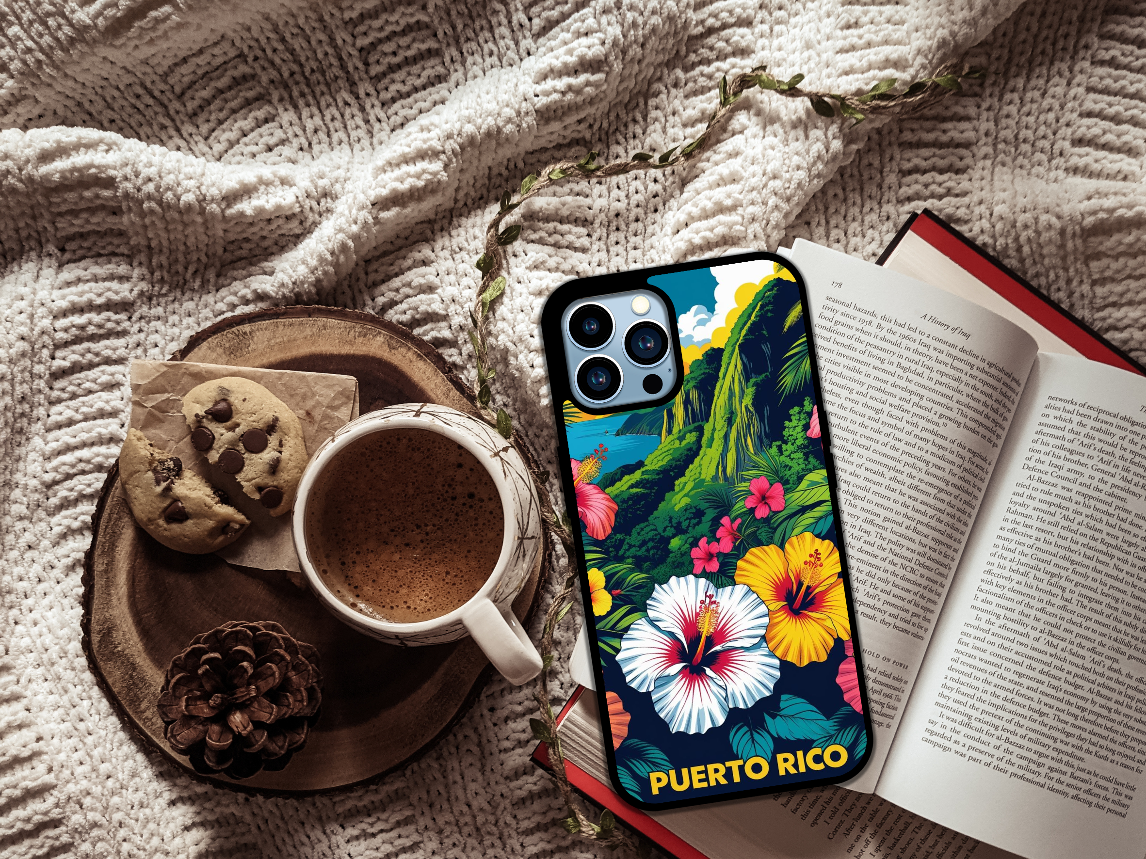 🌺 Viva Puerto Rico! – Tropical Vibes Phone Case 🇵🇷🌴