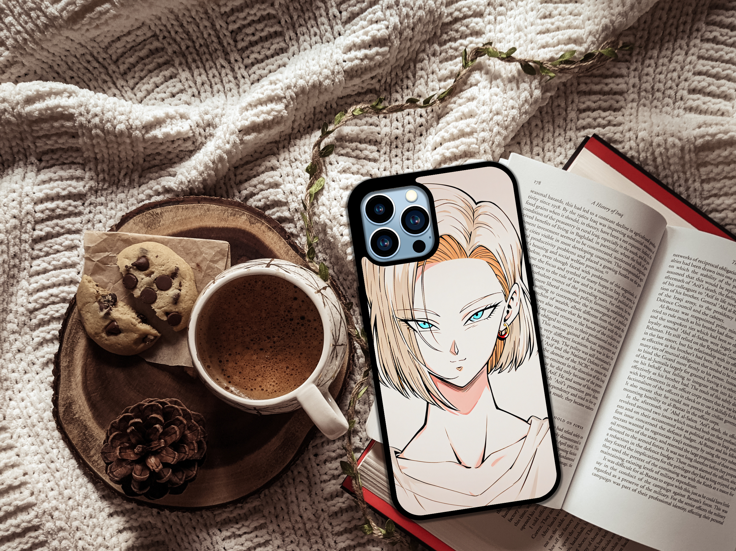 Blonde Cyber Warrior Anime Phone Case