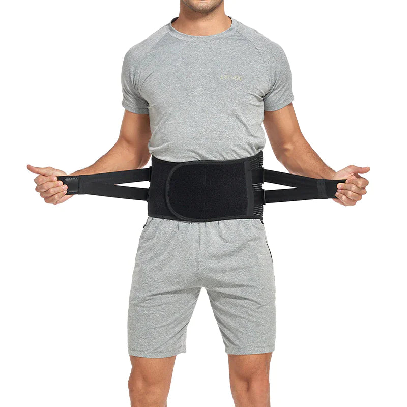 Adjustable Lower Back Brace Lumbar Support Waist Belt Men Pain