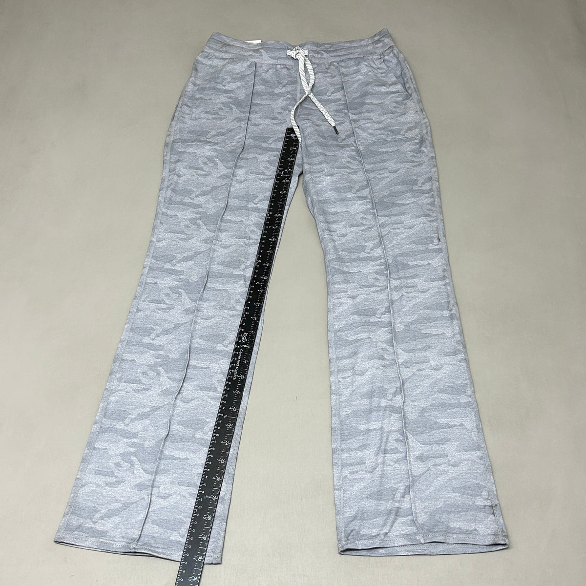 MEMBERS MARK Favorite Straight Leg Soft Pant Light Grey Camo Size Small (New)