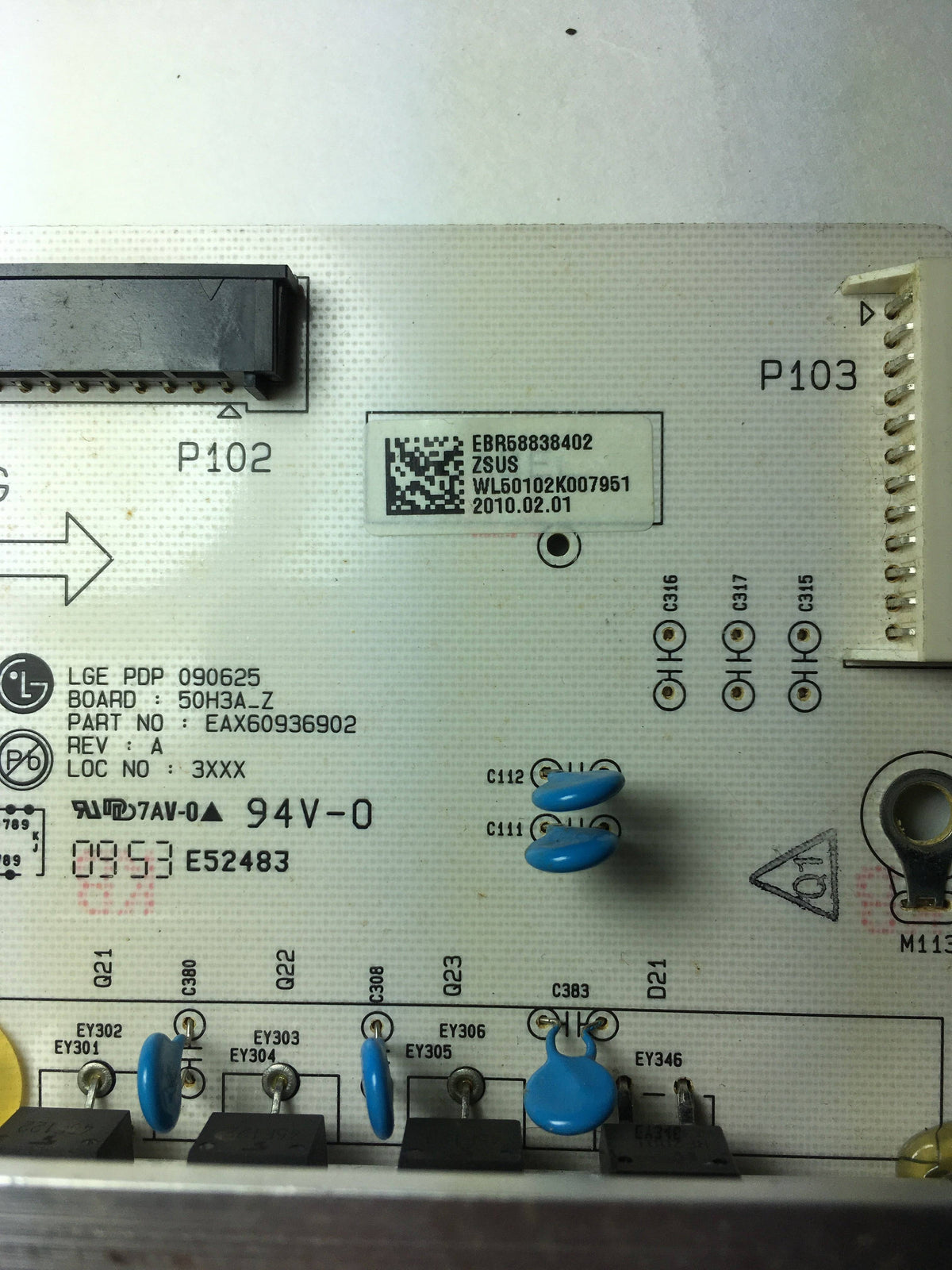 Lg Ebr58838402 (Eax60936902) Zsus Board