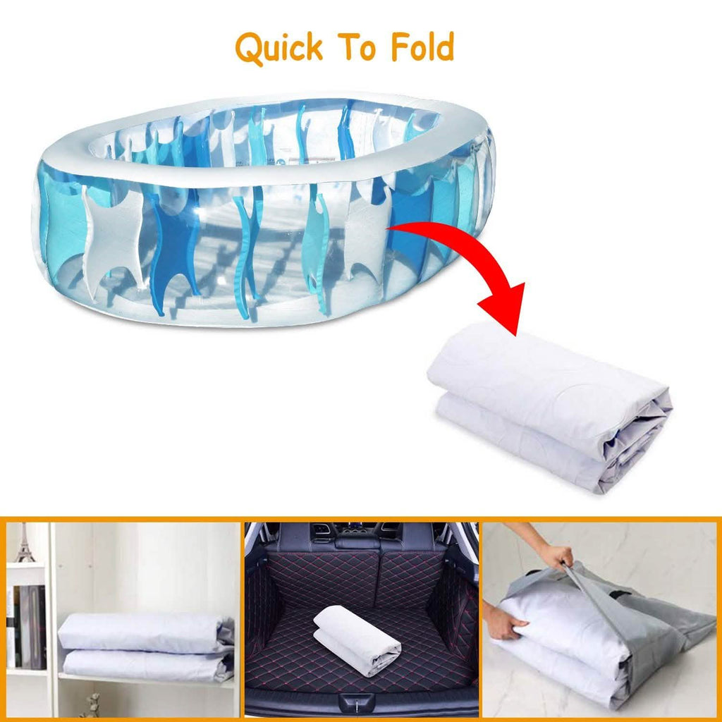 Inflatable Swimming Pool - 90x60x20"
