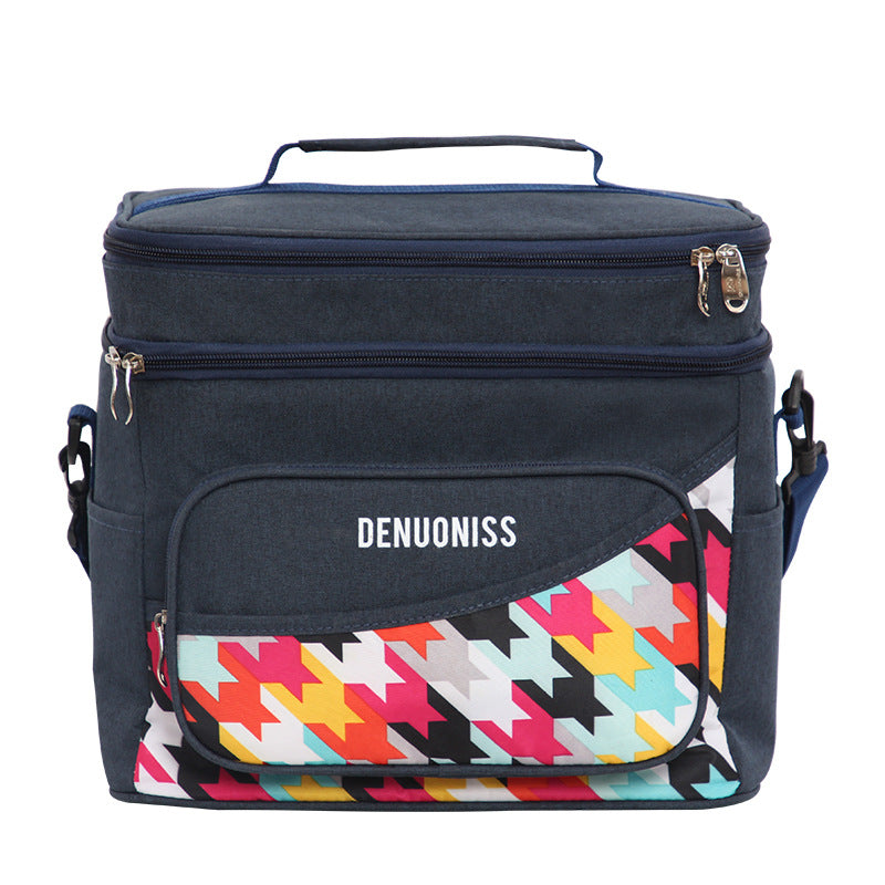 Innovative waterproof aluminum foil insulation bag refrigerated leak-proof ice pack multi-functional lunch box bag large capacity meal bag