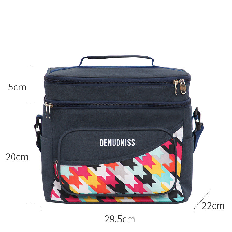 Innovative waterproof aluminum foil insulation bag refrigerated leak-proof ice pack multi-functional lunch box bag large capacity meal bag