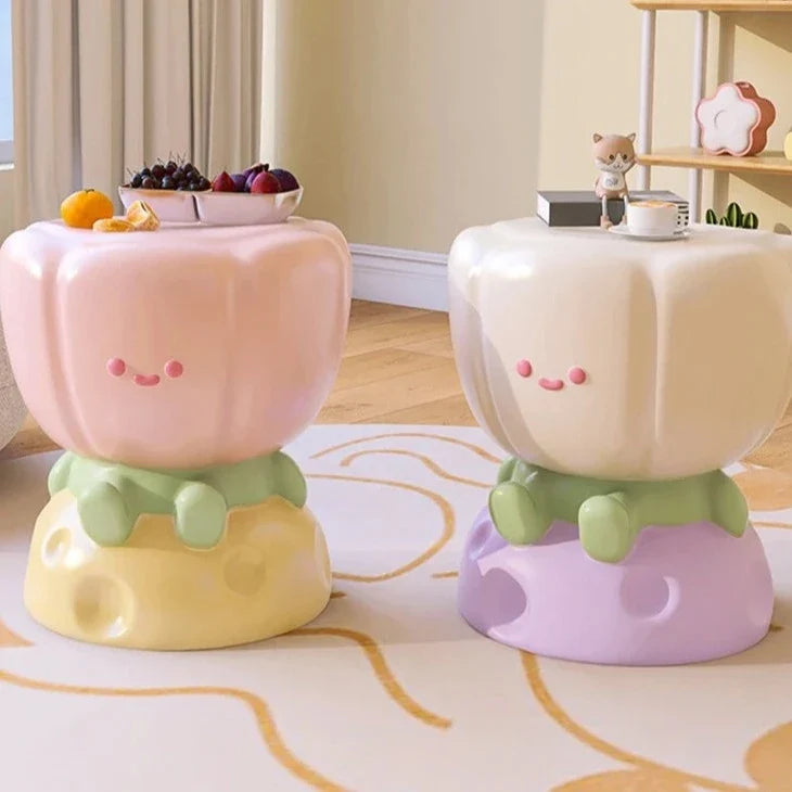 Kawaii Tulip Flower Side Table
