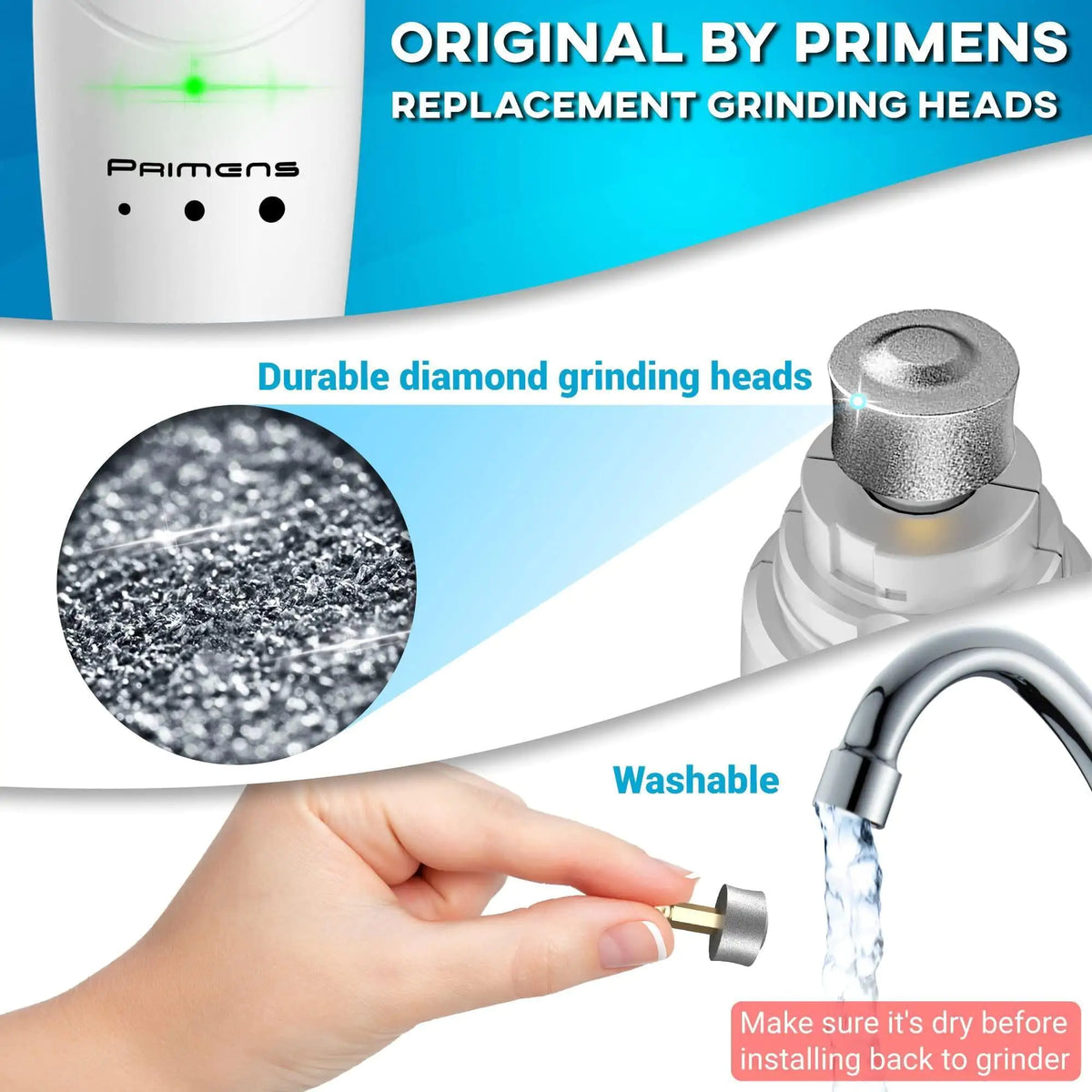 Dog Nail Grinder Head 3-Pack