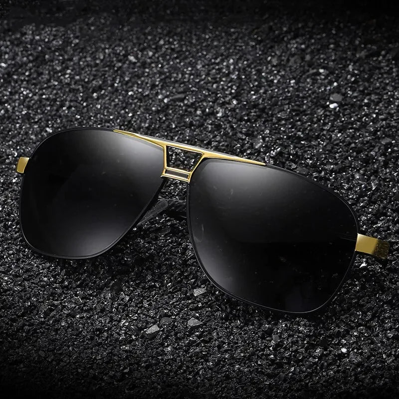 Mens Polarized Pilot Sunglasses Outdoor Driving UV400 Sun Glasses