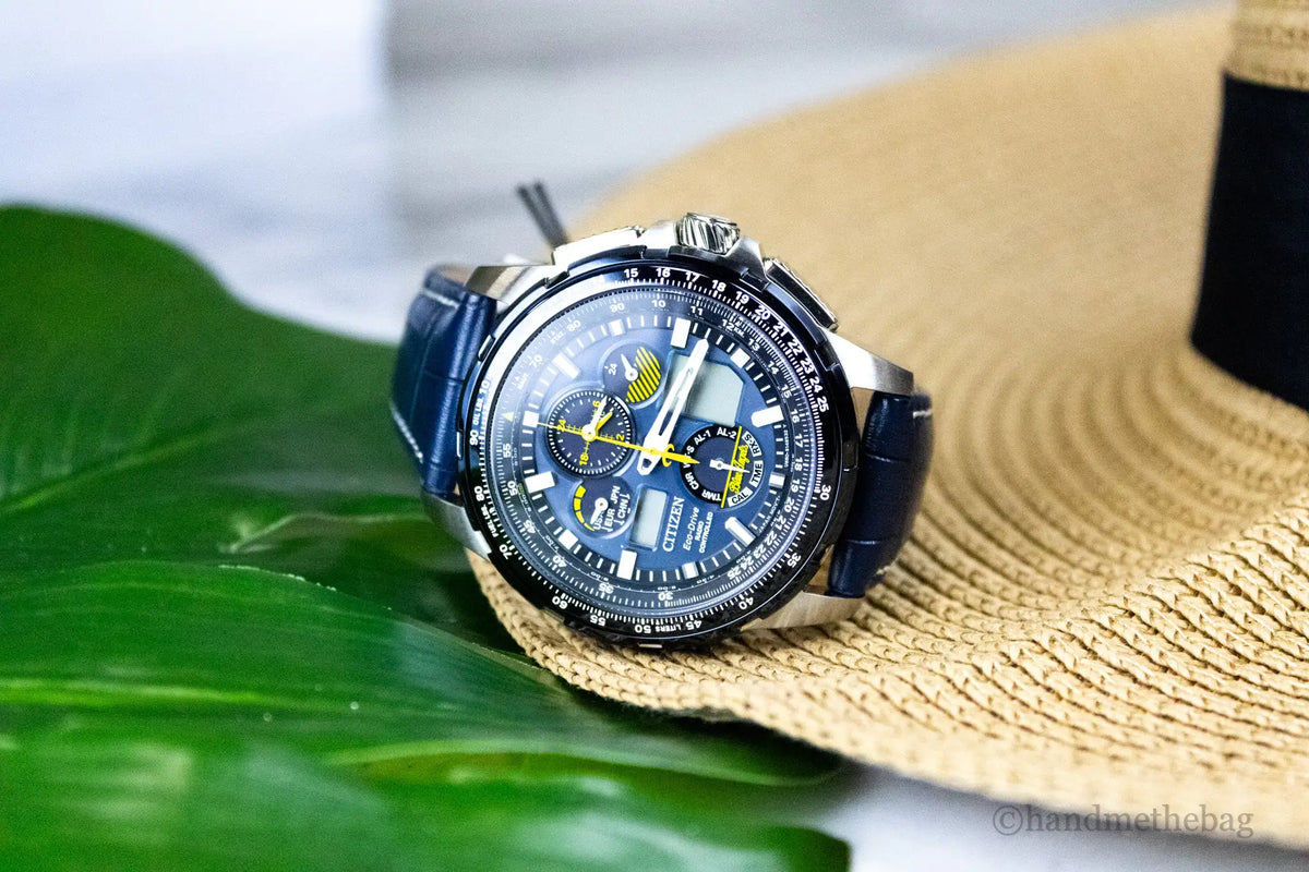 Citizen Blue Angels Skyhawk AT Crocodile Print Strap Watch