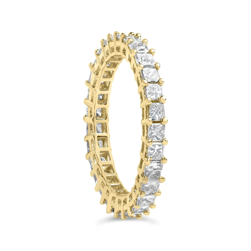 14K Yellow Gold Princess Cut Ring