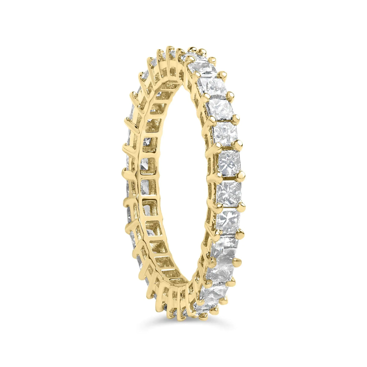 14K Yellow Gold Princess Cut Ring