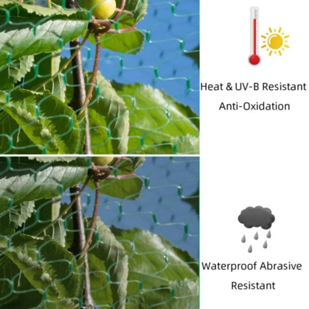 33FT Anti Bird Netting Pond Net Protection Tree Crops Plants
