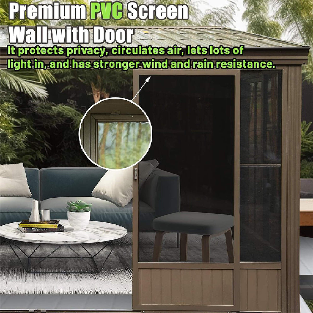 [12X14FT] Haven Sunroom Galvanized Roof