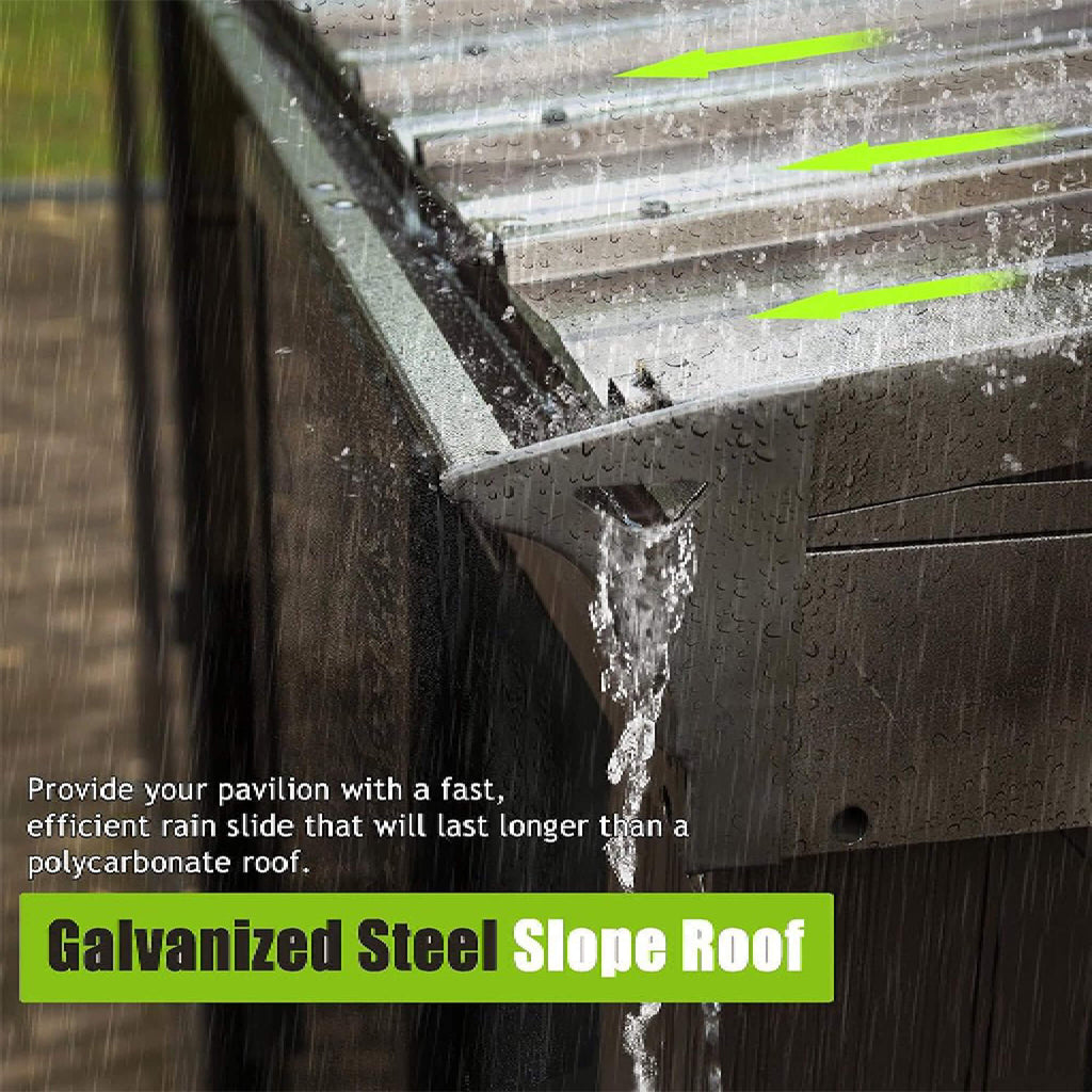 [12X14FT] Haven Sunroom Galvanized Roof