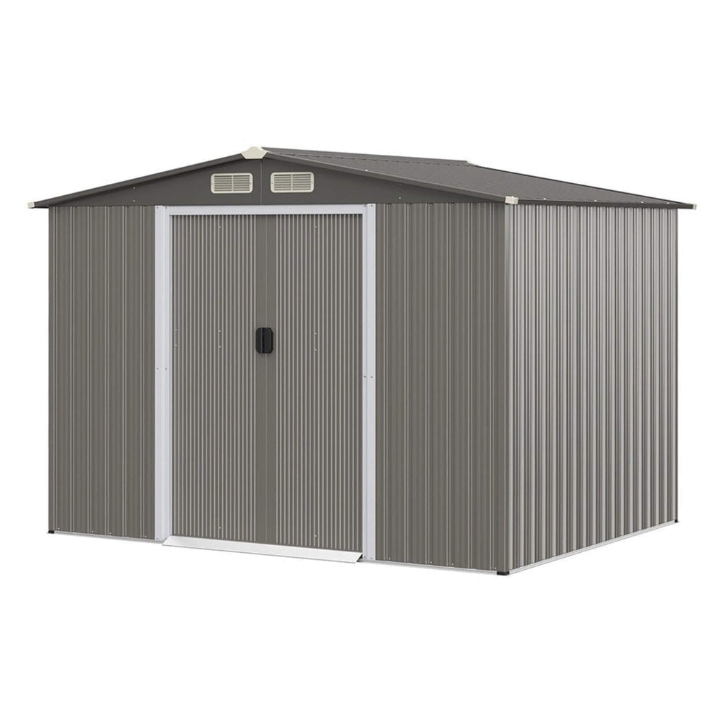 [08X06Ft] Premium Outdoor Steel Tool Storage Garden Backyard Shed