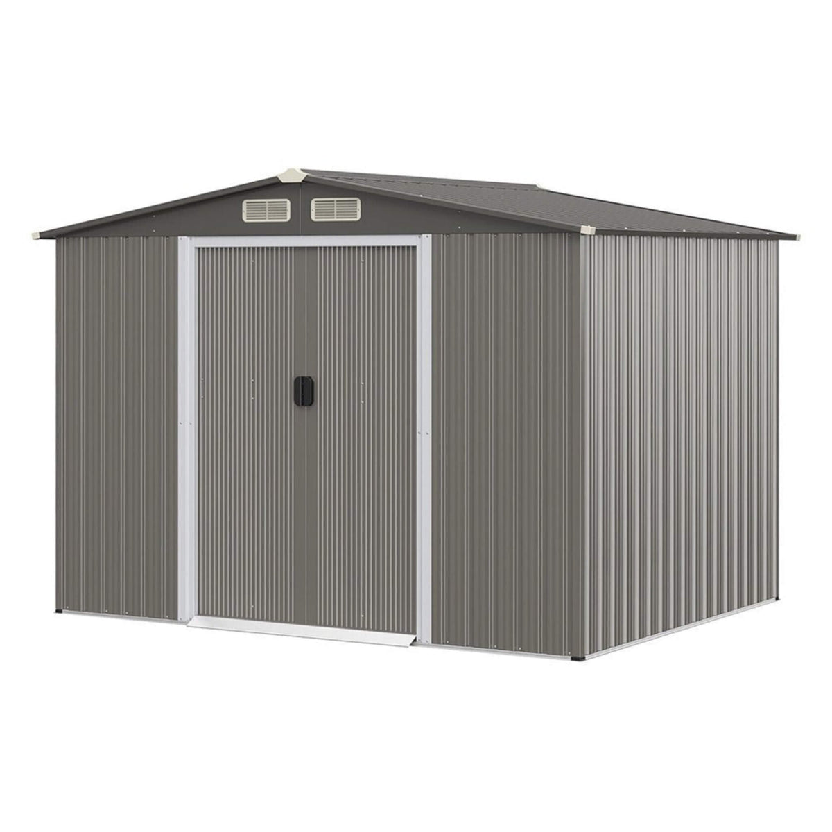 [08X06Ft] Premium Outdoor Steel Tool Storage Garden Backyard Shed