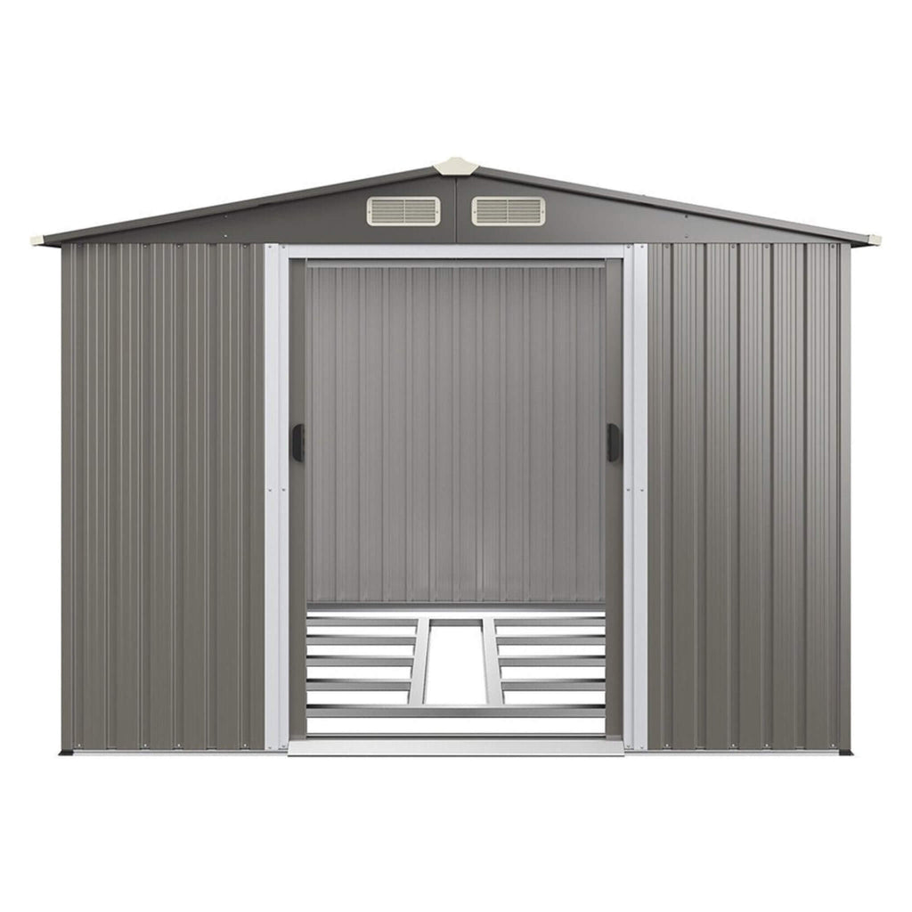 [08X06Ft] Premium Outdoor Steel Tool Storage Garden Backyard Shed