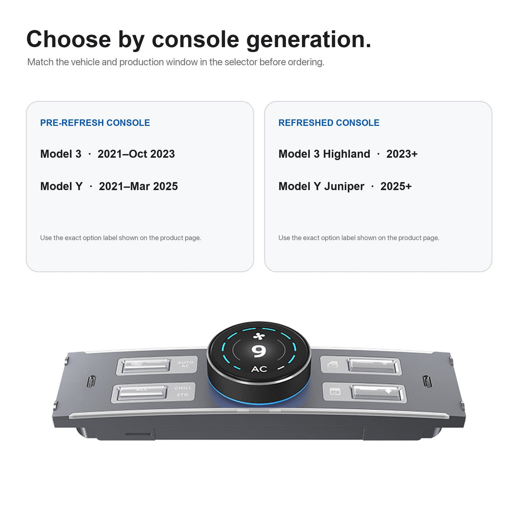 LCD Knob Docking Station for Tesla Model 3 / Y
