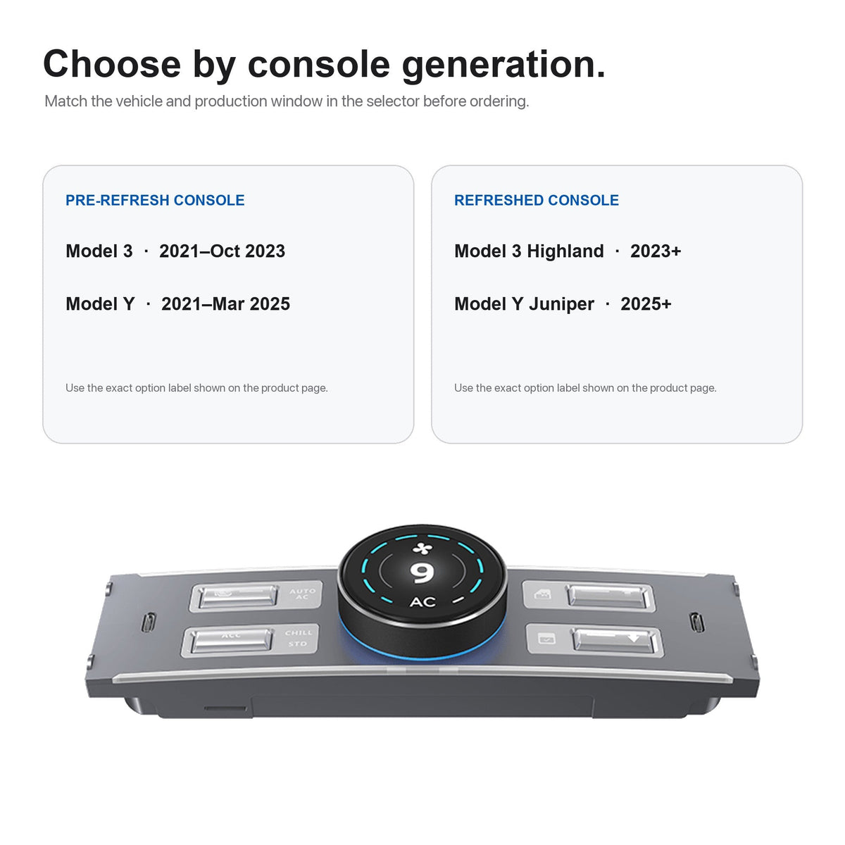LCD Knob Docking Station for Tesla Model 3 / Y
