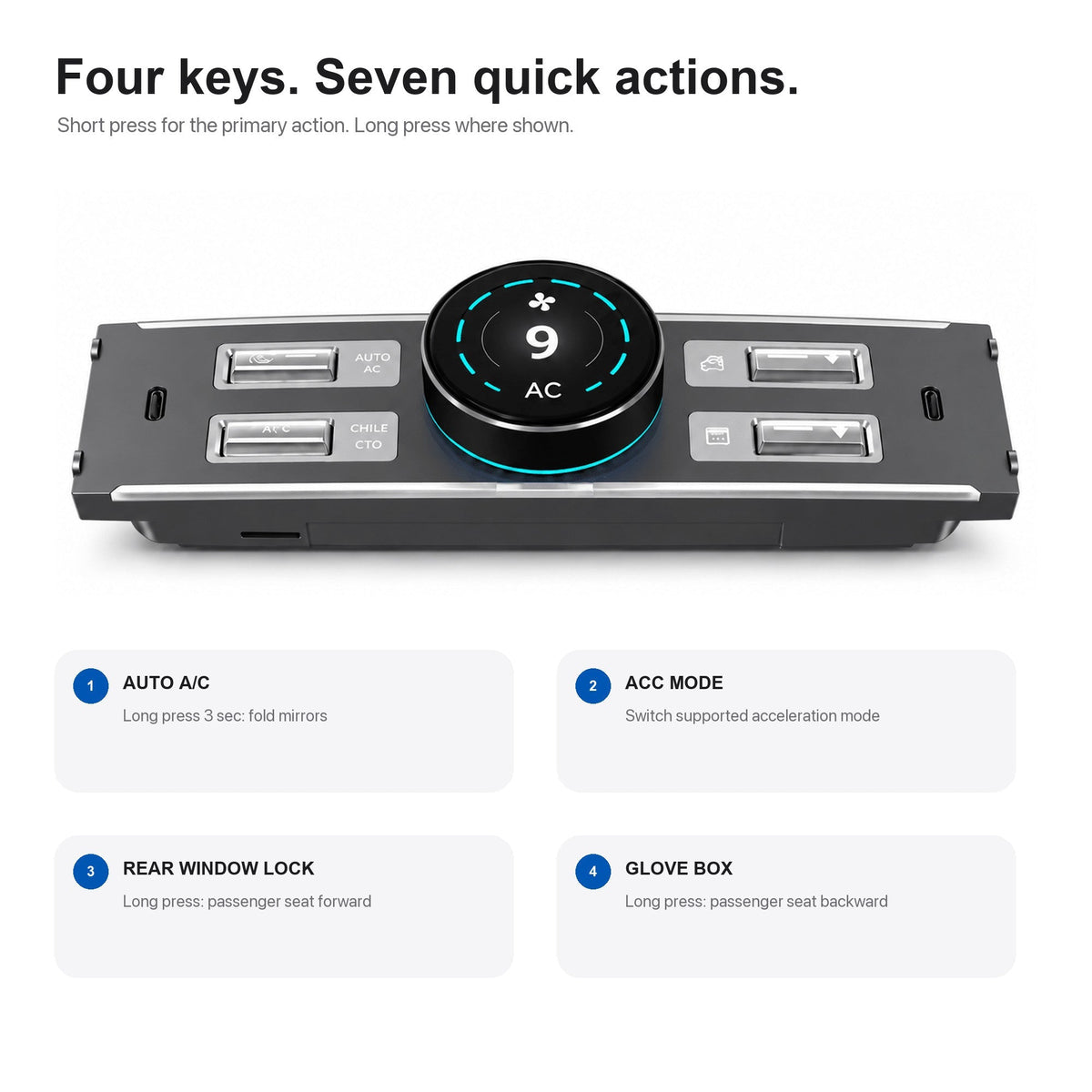 LCD Knob Docking Station for Tesla Model 3 / Y