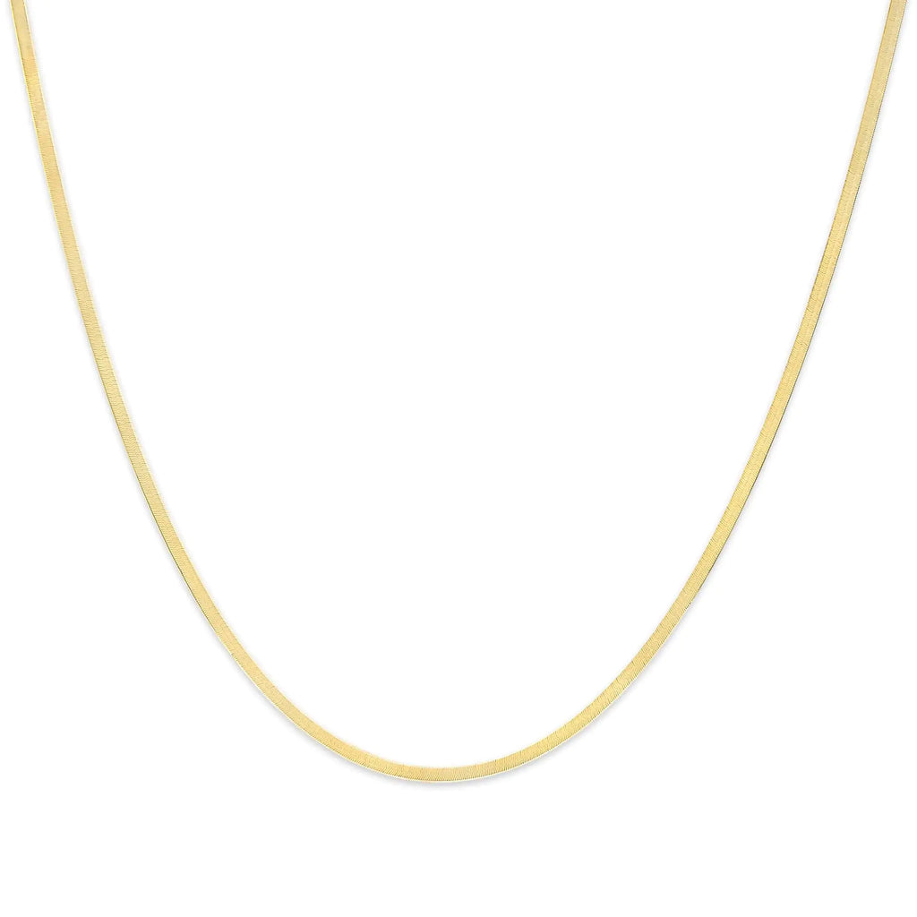 14K Gold 2.8mm Herringbone Chain