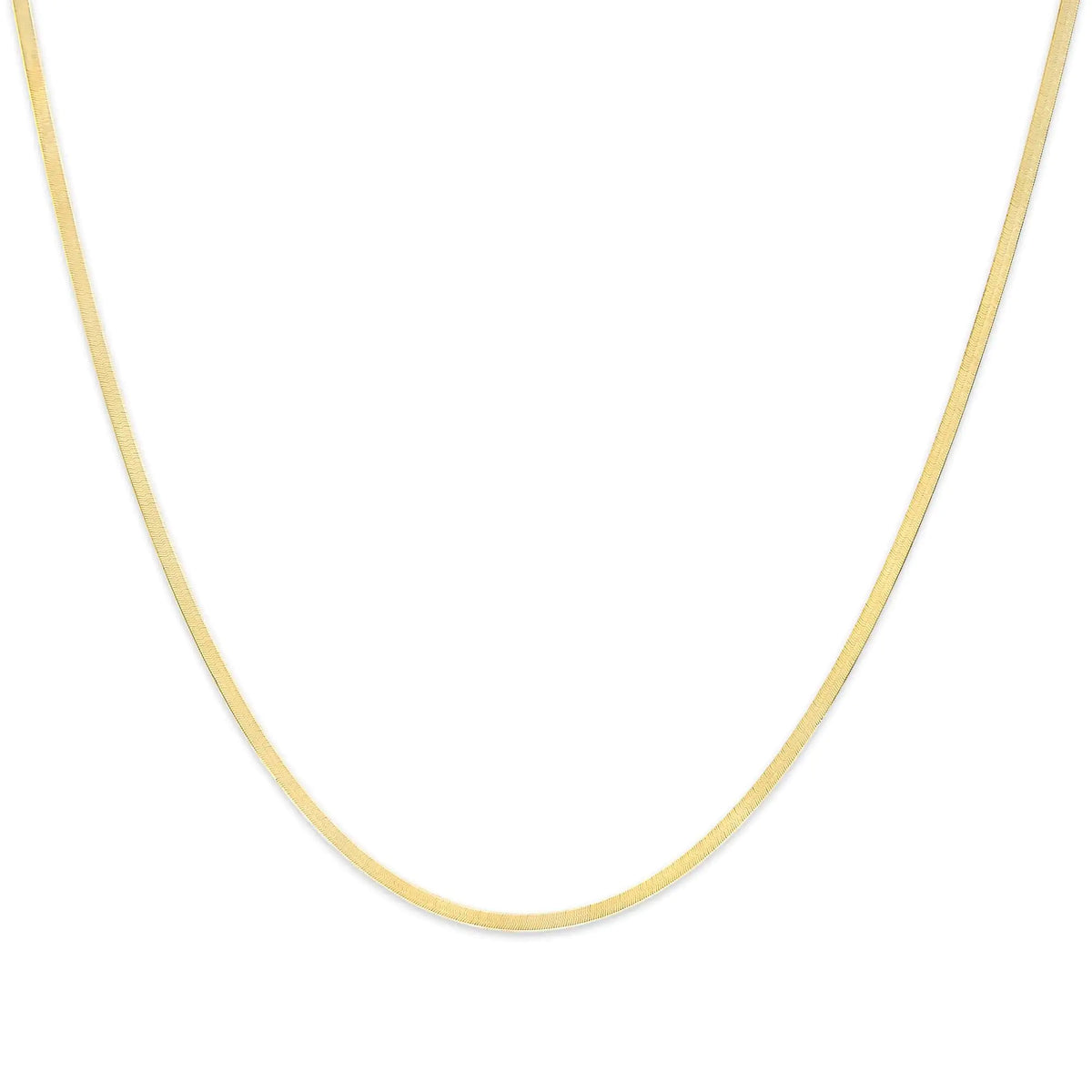 14K Gold 2.8mm Herringbone Chain