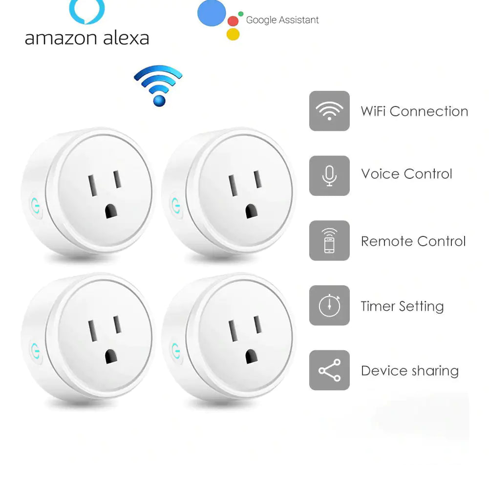Smart Home Outlet Control By Google Home Assistant Amazon Alexa 2