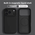Original Magnetic Phone Case For iPhone 17 16 Pro Max Liquid Silicone Cases For iPhone 17 18 Pro Max 17Pro Air Soft Bumper Cover