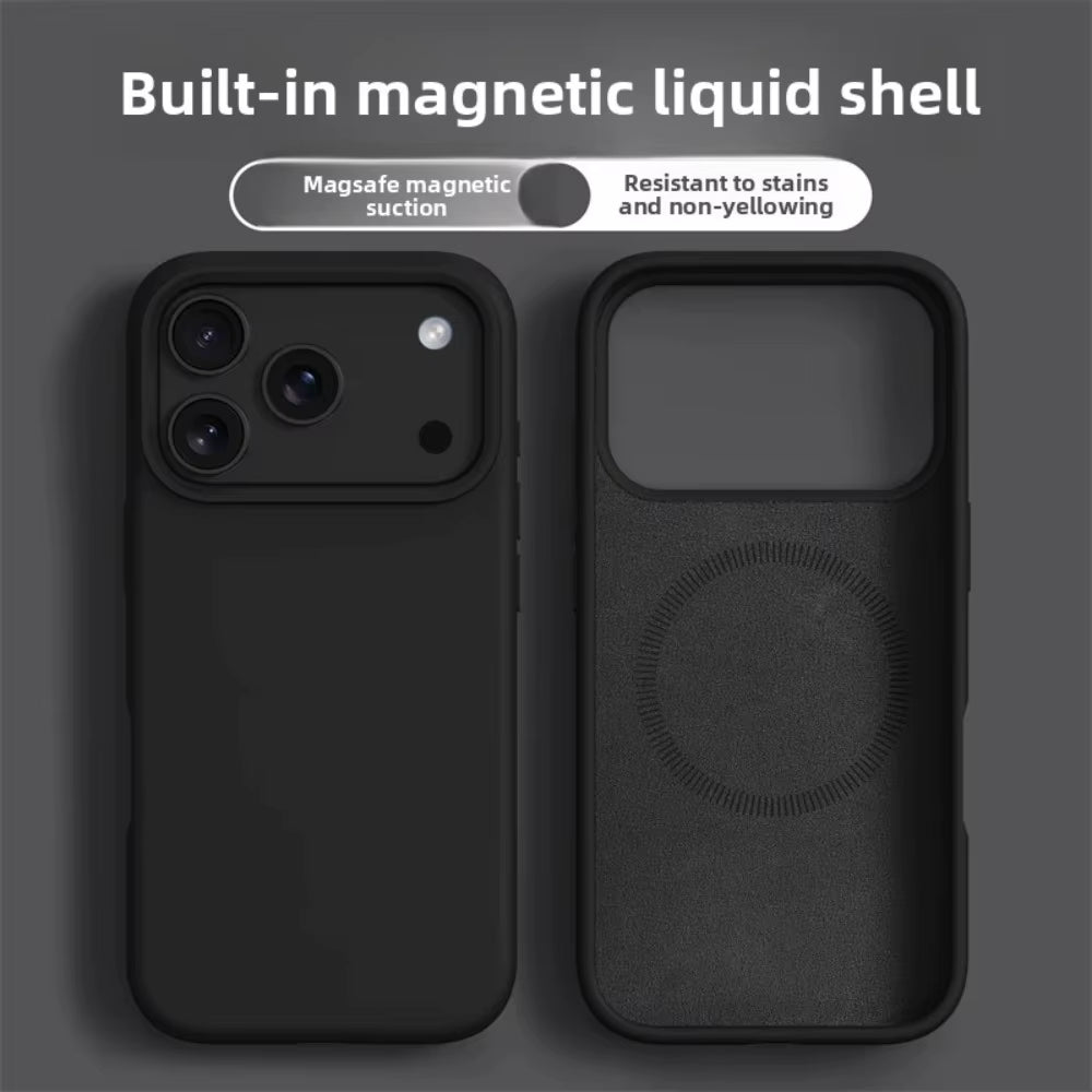 Original Magnetic Phone Case For iPhone 17 16 Pro Max Liquid Silicone Cases For iPhone 17 18 Pro Max 17Pro Air Soft Bumper Cover