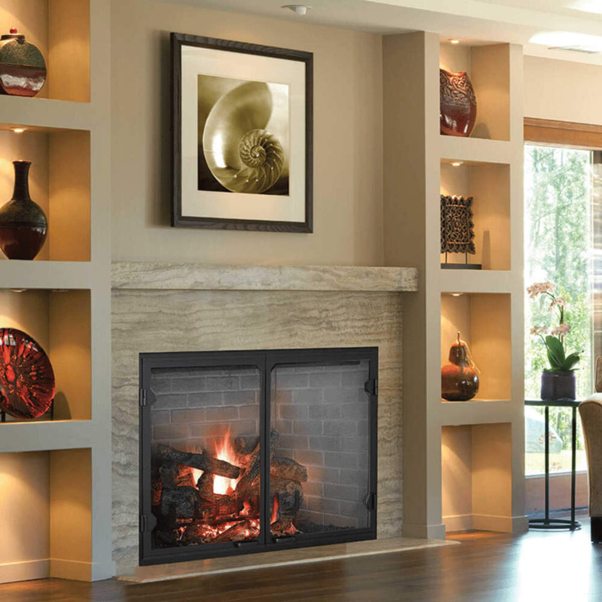 Majestic Biltmore Radiant 36-Inch Open Wood Burning Fireplace