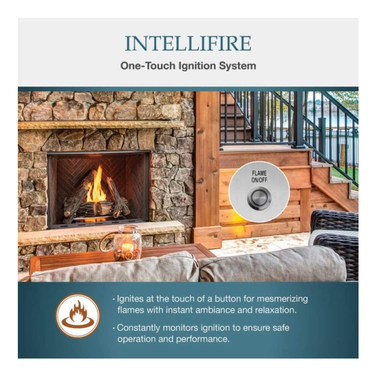 [ODCOUG-42TS] Majestic 42" Outdoor Fireplace