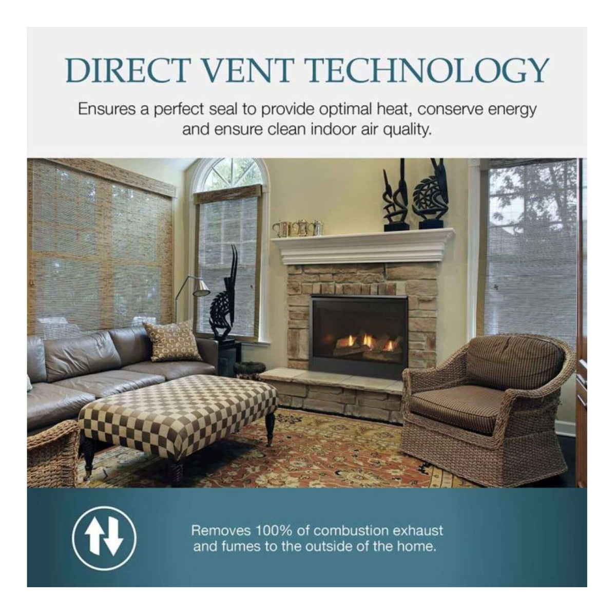Majestic Mercury 32-Inch Direct Vent Natural Gas Fireplace