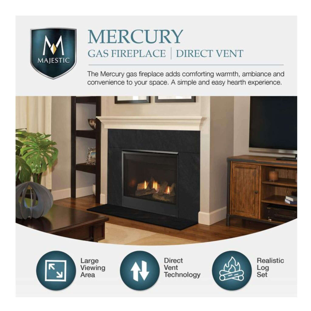 Majestic Mercury 32-Inch Direct Vent Natural Gas Fireplace