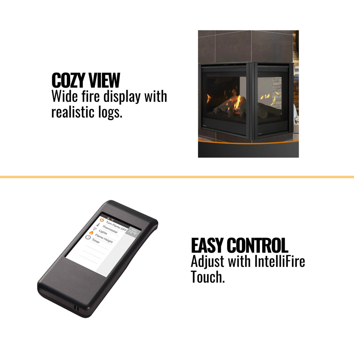 Majestic Meridian 36-Inch Direct Vent Fireplace [Mer36N/L]